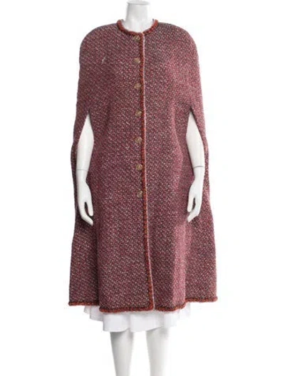 Pre-owned Chanel 2021 Le Château Des Dames Cape In Red