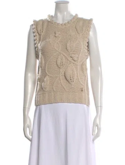Pre-owned Chanel 2021 Le Château Des Dames Sweater In Neutral