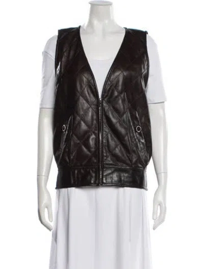 Pre-owned Chanel 2021 Le Château Des Dames Vest In Brown
