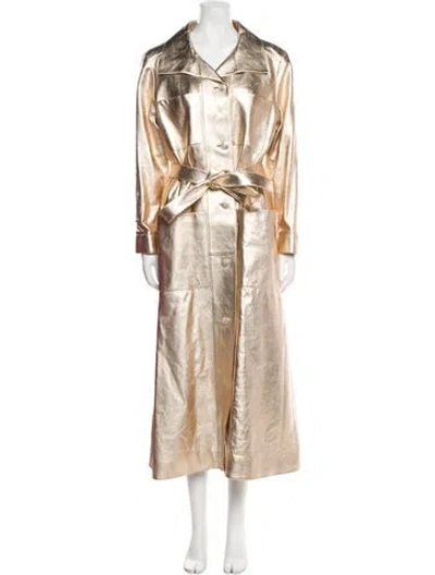 Pre-owned Chanel 2021 Leather Trench Coat