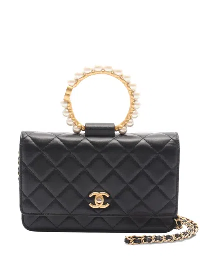 Pre-owned Chanel 2021 Loop Handbag In Black