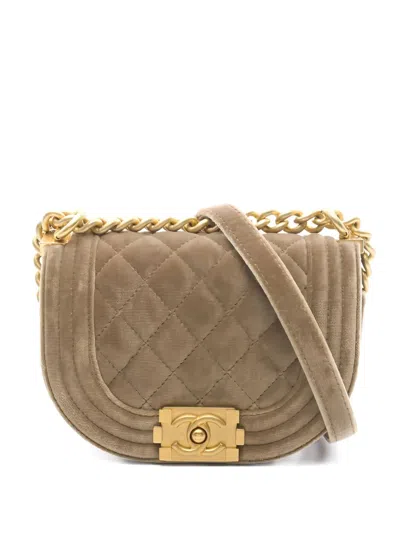 Pre-owned Chanel 2021 Matelasse Chain Shoulder Bag In Neutral