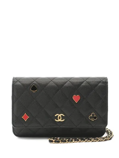 Pre-owned Chanel 2021 Matelassé Shoulder Bag In Black