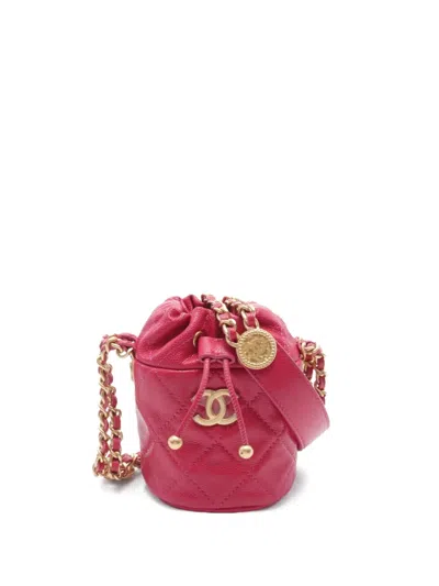 Pre-owned Chanel 2021 Matelassé Shoulder Bag In Pink