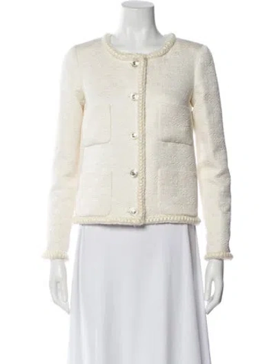 Pre-owned Chanel 2021 Metiers D'art Collection Evening Jacket W/ Tags In Neutral