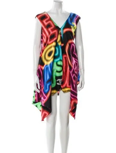 Pre-owned Chanel 2021 Midi Length Dress In Black