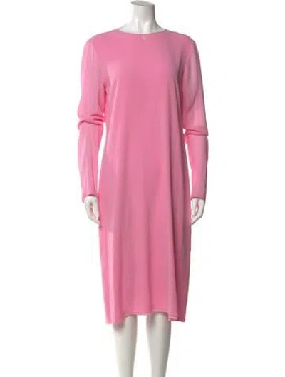 Pre-owned Chanel 2021 Midi Length Dress In Pink