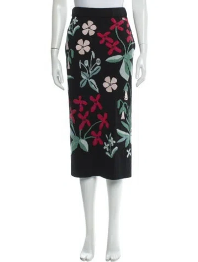 Pre-owned Chanel 2021 Midi Length Skirt In Black