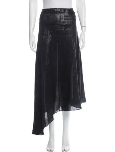 Pre-owned Chanel 2021 Midi Length Skirt In Black