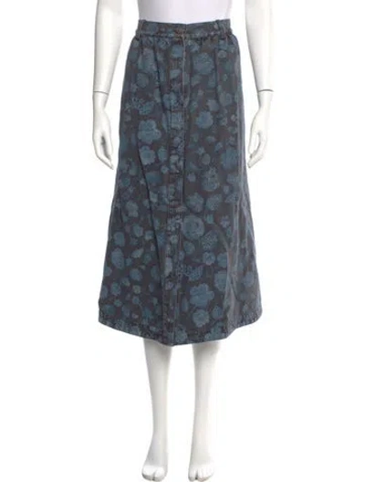 Pre-owned Chanel 2021 Midi Length Skirt In Blue