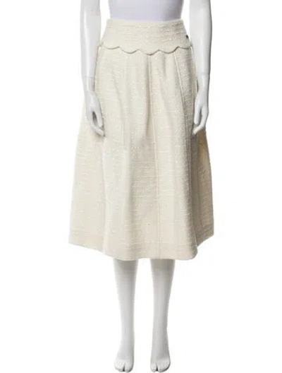 Pre-owned Chanel 2021 Midi Length Skirt In Neutral