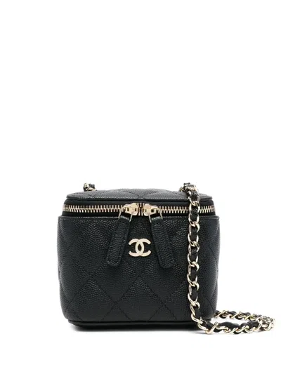 Pre-owned Chanel 2021 Mini Crossbody Bag In Black