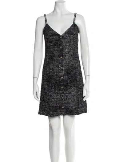 Pre-owned Chanel 2021 Mini Dress In Black
