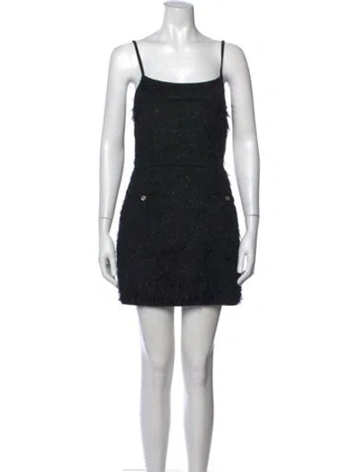 Pre-owned Chanel 2021 Mini Dress In Black