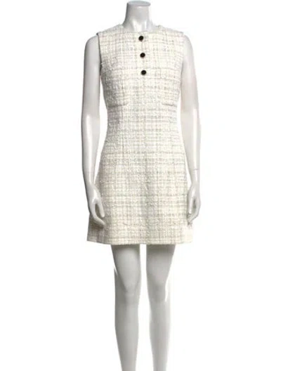 Pre-owned Chanel 2021 Mini Dress In Neutral