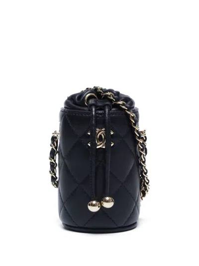 Pre-owned Chanel 2021 Mini Shoulder Bag In Black