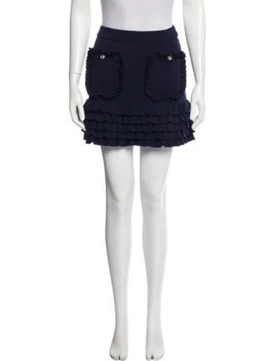 Pre-owned Chanel 2021 Mini Skirt In Blue