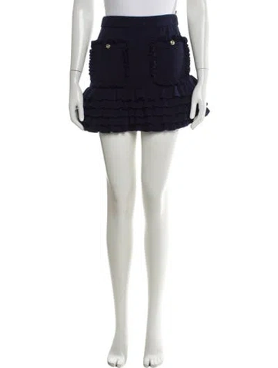 Pre-owned Chanel 2021 Mini Skirt In Blue