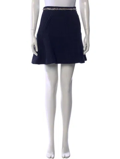 Pre-owned Chanel 2021 Mini Skirt In Blue
