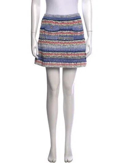 Pre-owned Chanel 2021 Mini Skirt In Blue