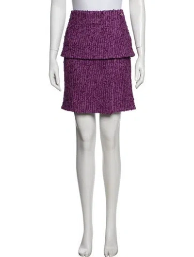 Pre-owned Chanel 2021 Mini Skirt In Purple