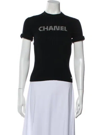 Pre-owned Chanel 2021 Mock Neck Top In Multi
