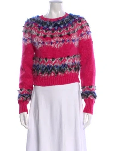 Pre-owned Chanel 2021 Printed Sweater W/ Tags In Pink