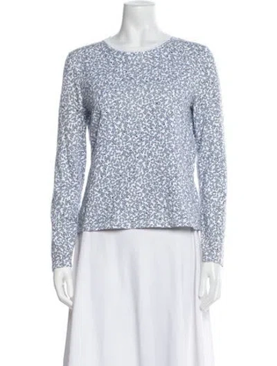 Pre-owned Chanel 2021 Printed Sweatshirt In White