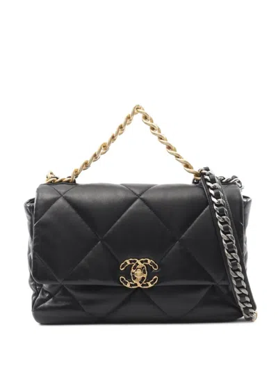 Pre-owned Chanel 2021 Quilted Shoulder Bag In Black