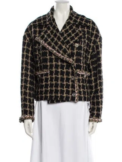 Pre-owned Chanel 2021 Silk Blazer In Black
