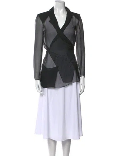 Pre-owned Chanel 2021 Silk Blouse In Black