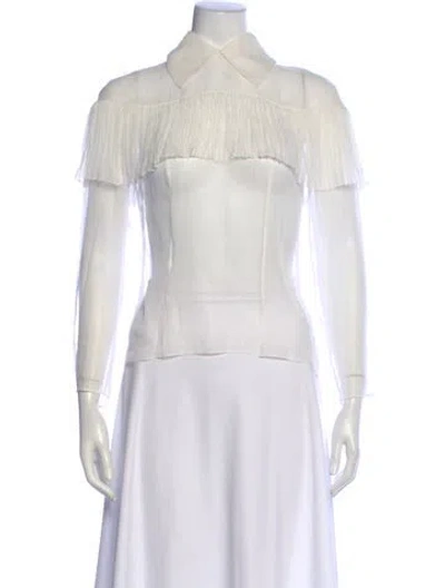 Pre-owned Chanel 2021 Silk Blouse In Neutral