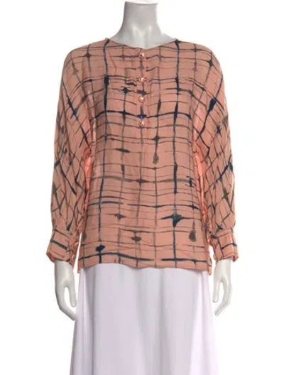 Pre-owned Chanel 2021 Silk Blouse In Pink