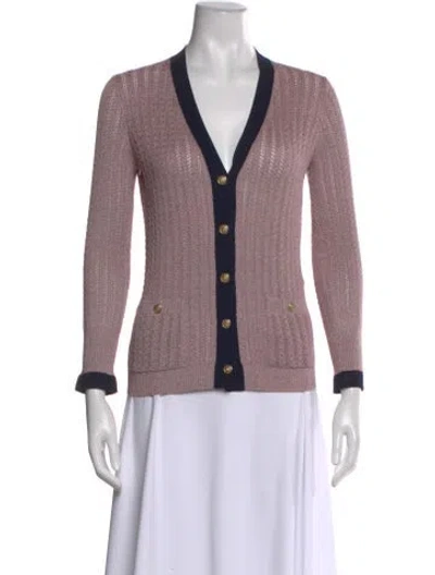 Pre-owned Chanel 2021 Silk Sweater In Pink