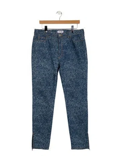 Pre-owned Chanel 2021 Skinny Leg Jeans In Blue