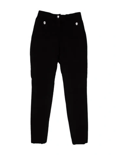 Pre-owned Chanel 2021 Skinny Leg Pants In Black