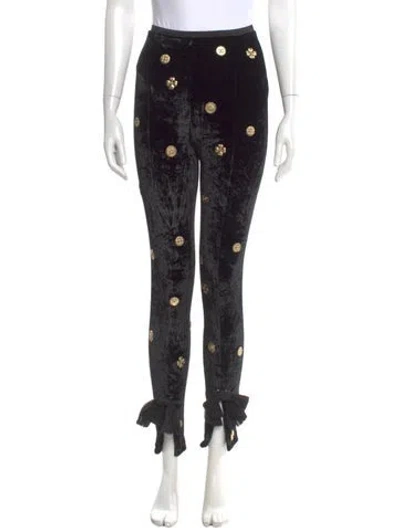 Pre-owned Chanel 2021 Skinny Leg Pants In Black