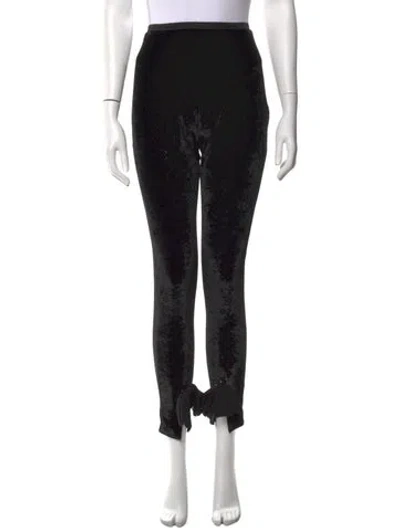 Pre-owned Chanel 2021 Skinny Leg Pants In Black