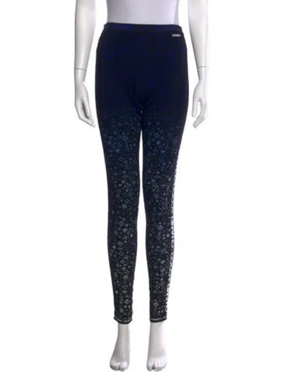 Pre-owned Chanel 2021 Skinny Leg Pants In Blue