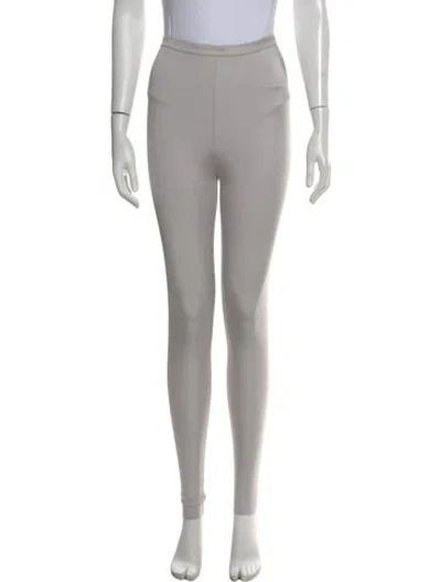 Pre-owned Chanel 2021 Skinny Leg Pants In Gray
