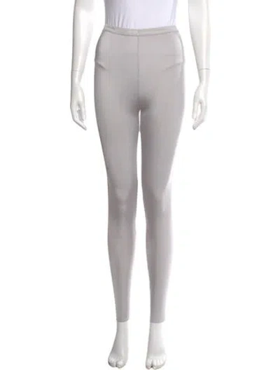 Pre-owned Chanel 2021 Skinny Leg Pants In Gray