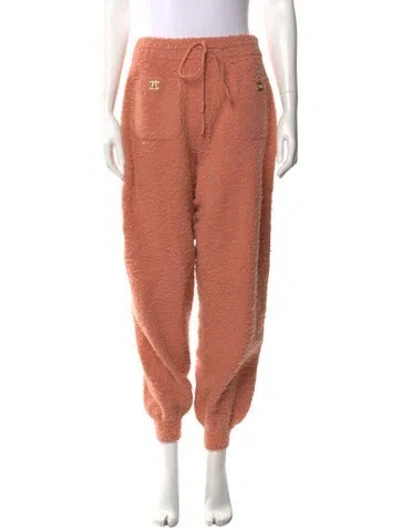 Pre-owned Chanel 2021 Skinny Leg Pants In Orange