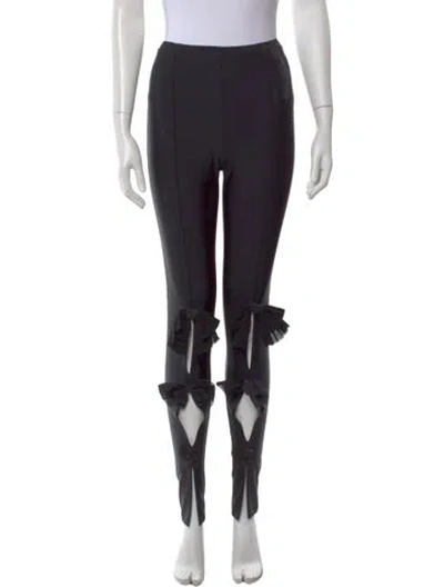 Pre-owned Chanel 2021 Skinny Leg Pants W/ Tags In Black