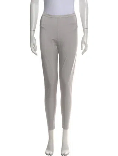 Pre-owned Chanel 2021 Skinny Leg Pants W/ Tags In Gray