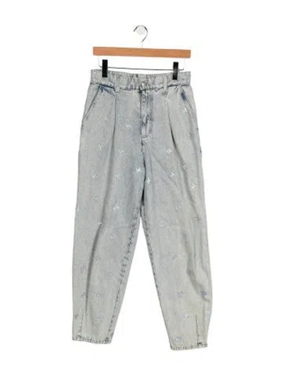 Pre-owned Chanel 2021 Straight Leg Jeans In Blue