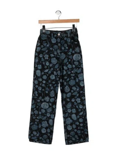 Pre-owned Chanel 2021 Straight Leg Jeans W/ Tags In Blue