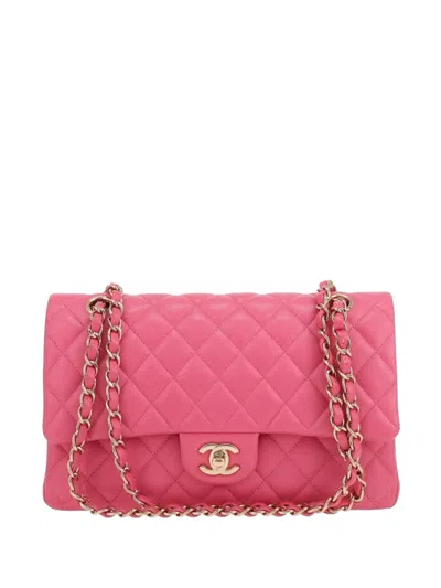 Pre-owned Chanel 2021 Timeless Classic Quilted Shoulder Bag In Pink