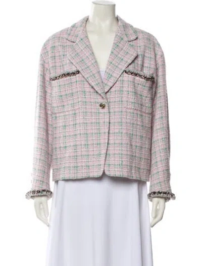 Pre-owned Chanel 2021 Tweed Blazer In Multi