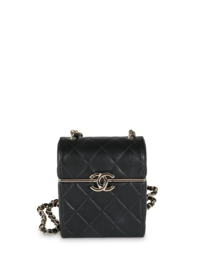 Pre-owned Chanel 2021 Vanity Bag In Black