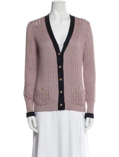 Pre-owned Chanel 2021 V-neck Sweater In Multi